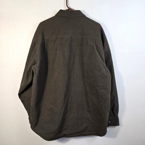 Moose Creek Shacket Men's XL Brown Canvas Fleece Lined Workwear Utility Heavy - Picture 2 of 11